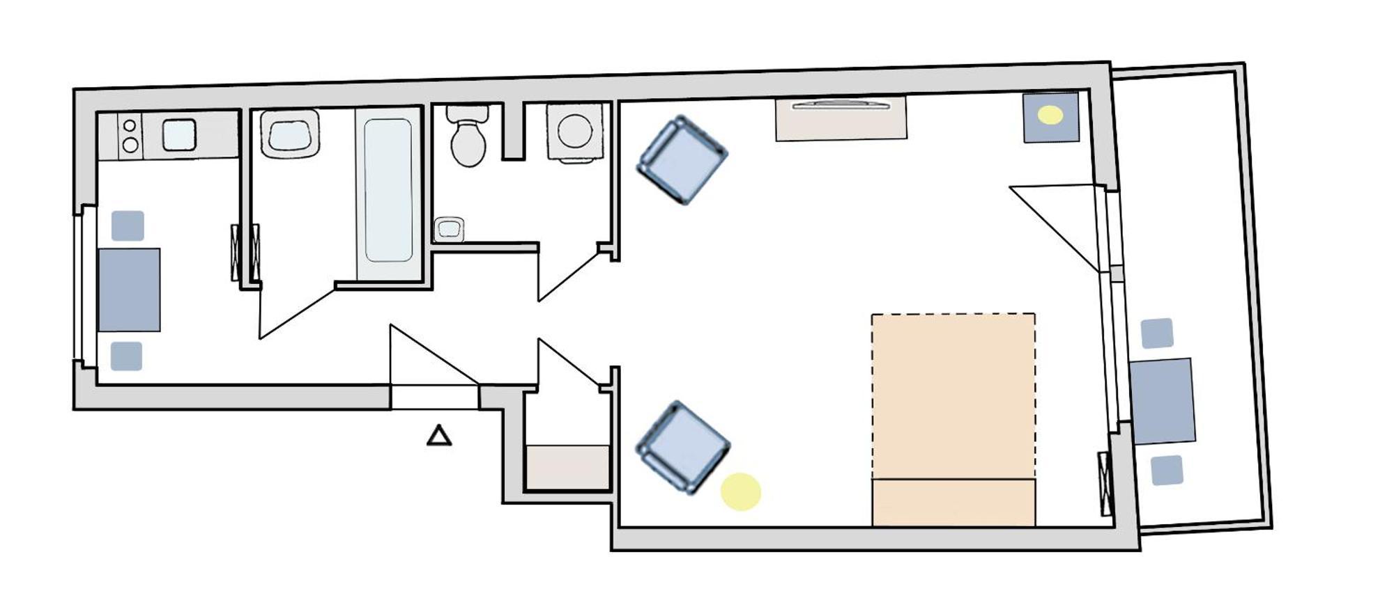 Studio-Apartment Augarten เวียนนา ห้อง รูปภาพ